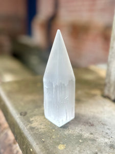 New! Selenite Crystal Stone Point 15cm