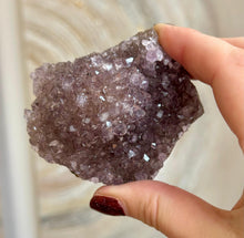 Load image into Gallery viewer, New! 💜 Unique Druzy Amethyst Crystal Cluster (8 cm) - Natural &amp; Unique