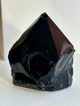 Load image into Gallery viewer, New! Black Obsidian Crystal Polished Point Piece