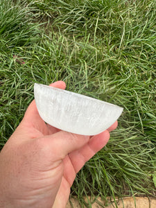 New! Selenite Crystal Charging Bowl Natural & Unique  |Reiju