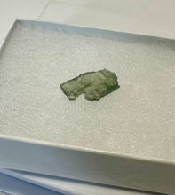 Load image into Gallery viewer, Moldavite Small Raw Green Crystal Piece 14mm - Extremely Rare