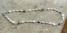 Load image into Gallery viewer, Handmade Pearl &amp; Swarovski Necklace – Infused with Reiki Energy (40cm)