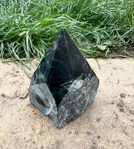 New! Nephrite Jade Crystal Polished Point - Natural & Unique |Reiju