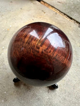 Load image into Gallery viewer, Large Natural &amp; Unique Red Tigers Eye Crystal Stone Polished Sphere Ball Piece 390g