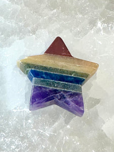 Rainbow Chakra Crystal Star -  Chakra Cleansing