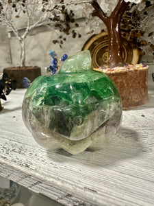 Fluorite Polished Halloween Pumpkin - Natural & Unique Piece