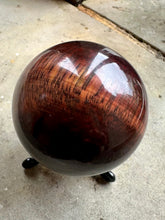 Load image into Gallery viewer, Large Natural &amp; Unique Red Tigers Eye Crystal Stone Polished Sphere Ball Piece 390g