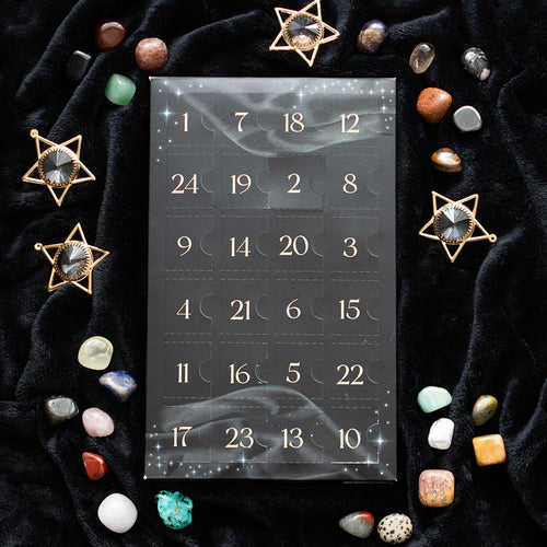 2024 Christmas Crystal Tumble Stone Advent Calendar (Black)