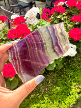 Load image into Gallery viewer, Rainbow Fluorite Raw Polished Slice - Unique Piece