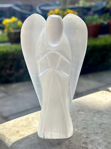 New! Selenite Large Crystal Angel Natural & Unique
