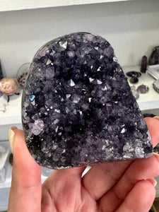 Dark Amethyst Druzy Crystal - Unique Piece