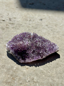 New! 💜 Unique Druzy Amethyst Crystal Cluster (10 cm) - Natural & Unique