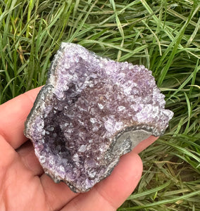 New! 💜 Natural & Unique Druzy Amethyst Crystal Cluster |Reiju