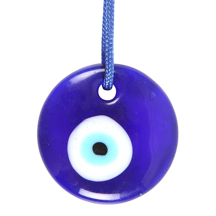 GLASS ALL SEEING EVIL EYE PROTECTION CHARM