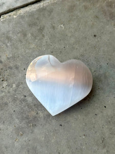 Selenite Crystal Heart