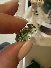 Load image into Gallery viewer, Moldavite Small Raw Green Crystal Piece 20mm - Extremely Rare