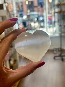 Selenite Crystal Heart