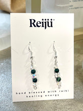 Load image into Gallery viewer, Emerald Gemstone Crystal Earrings - May Birthstone