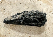 Load image into Gallery viewer, Raw Black Kyanite Crystal Slice