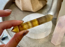 Load image into Gallery viewer, Rainbow Fluorite Crystal Wand - Unique Piece