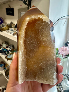 Natural Agate Druzy Unique Piece