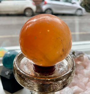 Orange Selenite Crystal Ball