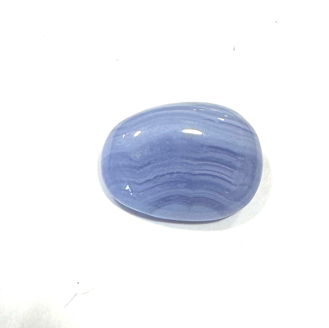 Blue Lace Agate Crystal Tumble Stone
