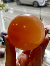 Load image into Gallery viewer, Orange Selenite Crystal Ball