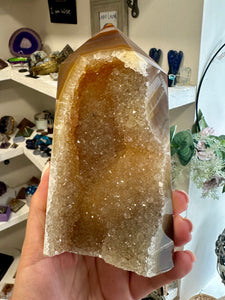 Natural Agate Druzy Unique Piece