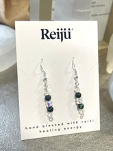 Load image into Gallery viewer, Emerald Gemstone Crystal Earrings - May Birthstone