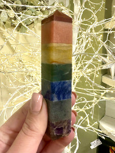 Chakra Crystal Stone Obelisk Natural & Unique