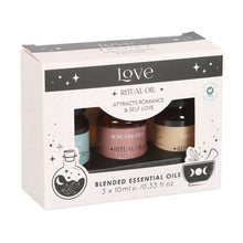 Load image into Gallery viewer, SET OF 3 LOVE RITUAL BLENDED ESSENTIAL OILS