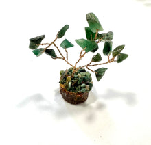 Load image into Gallery viewer, Miniature Green Aventurine Gemstone Chip Crystal Tree