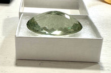 Load image into Gallery viewer, New! AAA Grade Natural Polished Green Amethyst Crystal Oval Cut Gemstone 84.12 ct Inc Gift Box