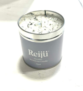 New! Opalite Crystal Topped 'October' Luxury Birthstone Candle Fragranced with Bergomot, Citrus, Neroli Cyclamen & Sandalwood