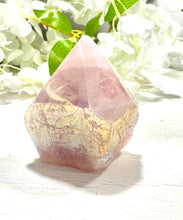 Load image into Gallery viewer, New! Rose Angel Aura Quartz Natural &amp; Unique Piece Master Healer Polished Point Piece 2