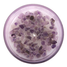 Load image into Gallery viewer, AMETHYST ABUNDANCE FRENCH LAVENDER CRYSTAL CHIP CANDLE