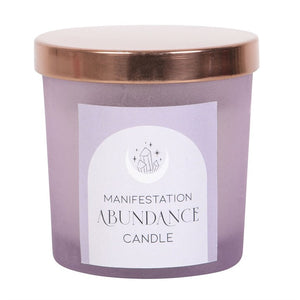 AMETHYST ABUNDANCE FRENCH LAVENDER CRYSTAL CHIP CANDLE