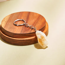 Load image into Gallery viewer, Citrine Raw Abundance Crystal Stone Unique Keyring Mobile Charm