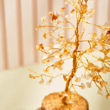 Load image into Gallery viewer, Citrine Crystal Gem Stone Chip Wire Wrapped Tree