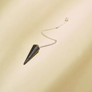 Black Tourmaline Crystal Dowsing Pendulum