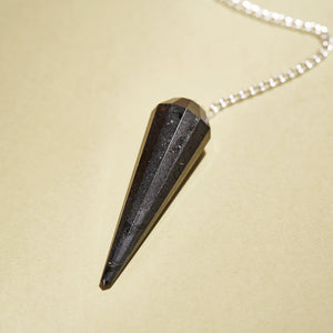 Black Tourmaline Crystal Dowsing Pendulum