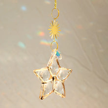 Load image into Gallery viewer, Gold Star AB Crystal Suncatcher