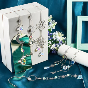 New! Silver Crystal Sun Catcher - Various Designs