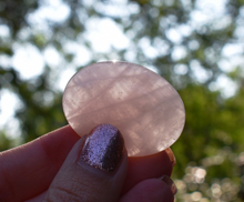 Load image into Gallery viewer, Rose Quartz Crystal Cabochon Worry Stone