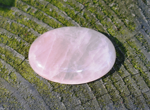 Rose Quartz Crystal Cabochon Worry Stone