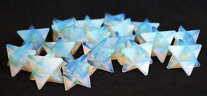 Opalite Hand Cut Crystal Merkaba Star - Krystal Gifts UK