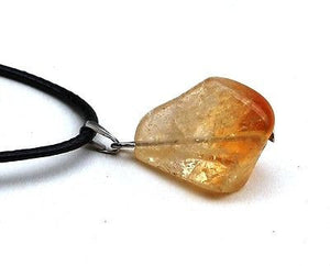 Raw Citrine Crystal Pendant - Krystal Gifts UK