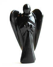 Load image into Gallery viewer, Hand Carved Black Obsidian Crystal Angel - Krystal Gifts UK