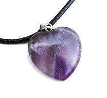 Load image into Gallery viewer, Amethyst Crystal Heart Pendant - Krystal Gifts UK